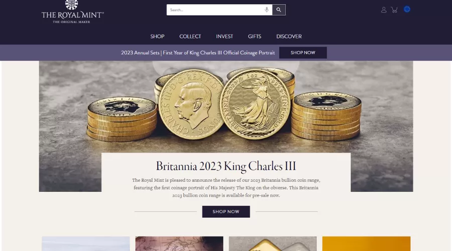 Broker The Royal Mint plateforme