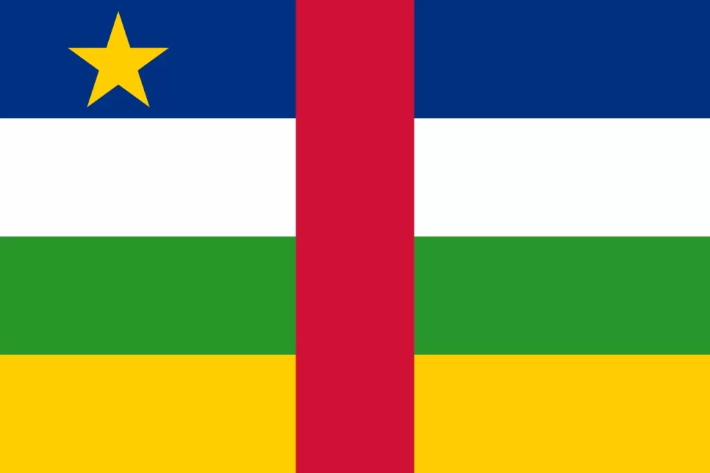 Flag Central African Republic (centrafrique)